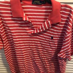 Polo Ralph Lauren Striped Golf Shirt Collar L